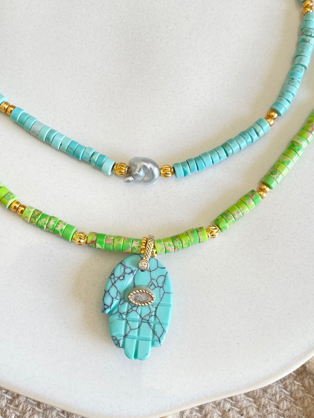Collier Fatima vert
