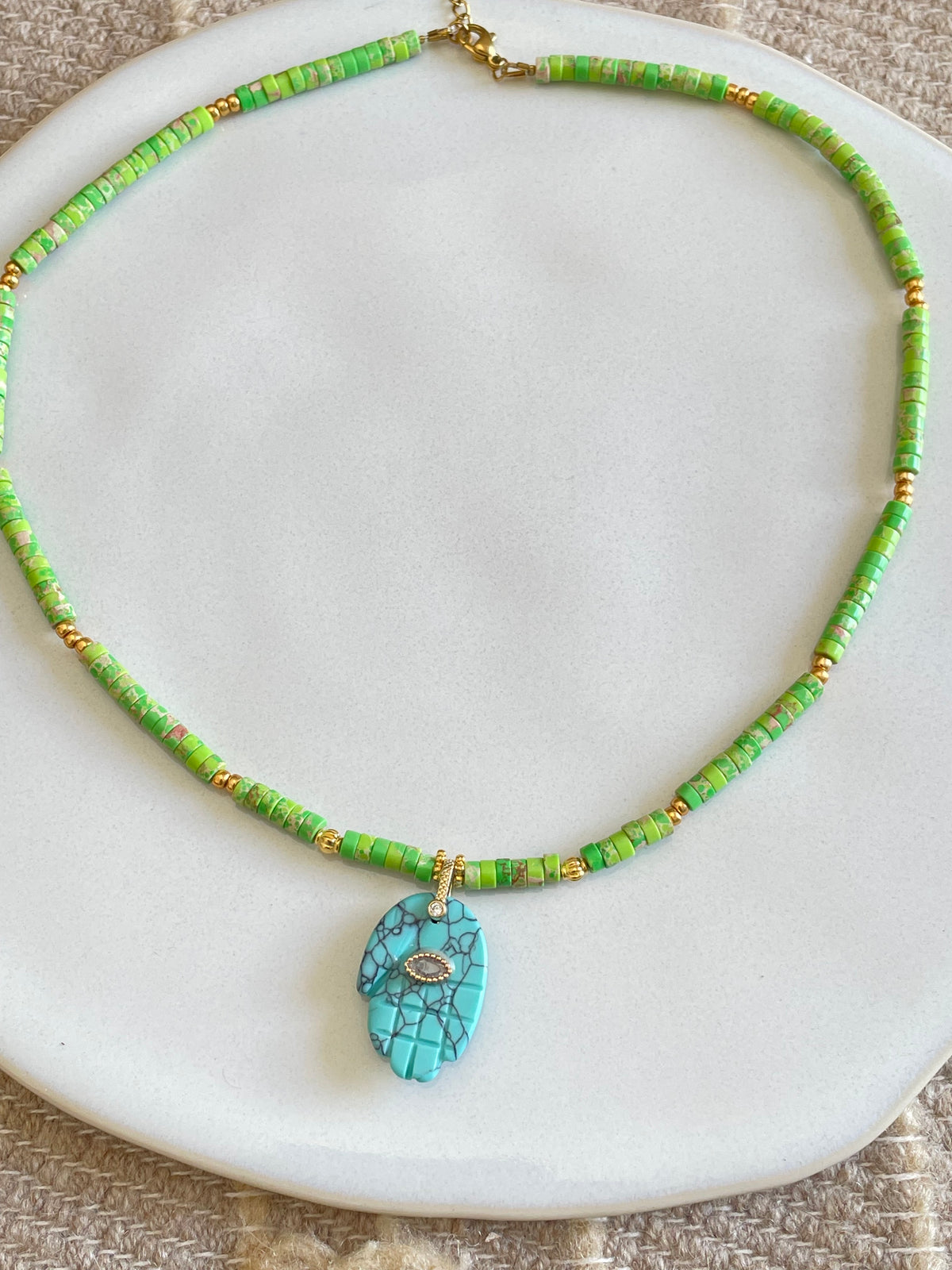 Collier Fatima vert
