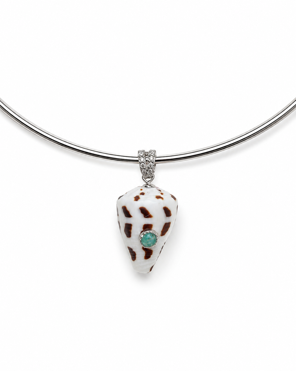 Pendentif Cône serti