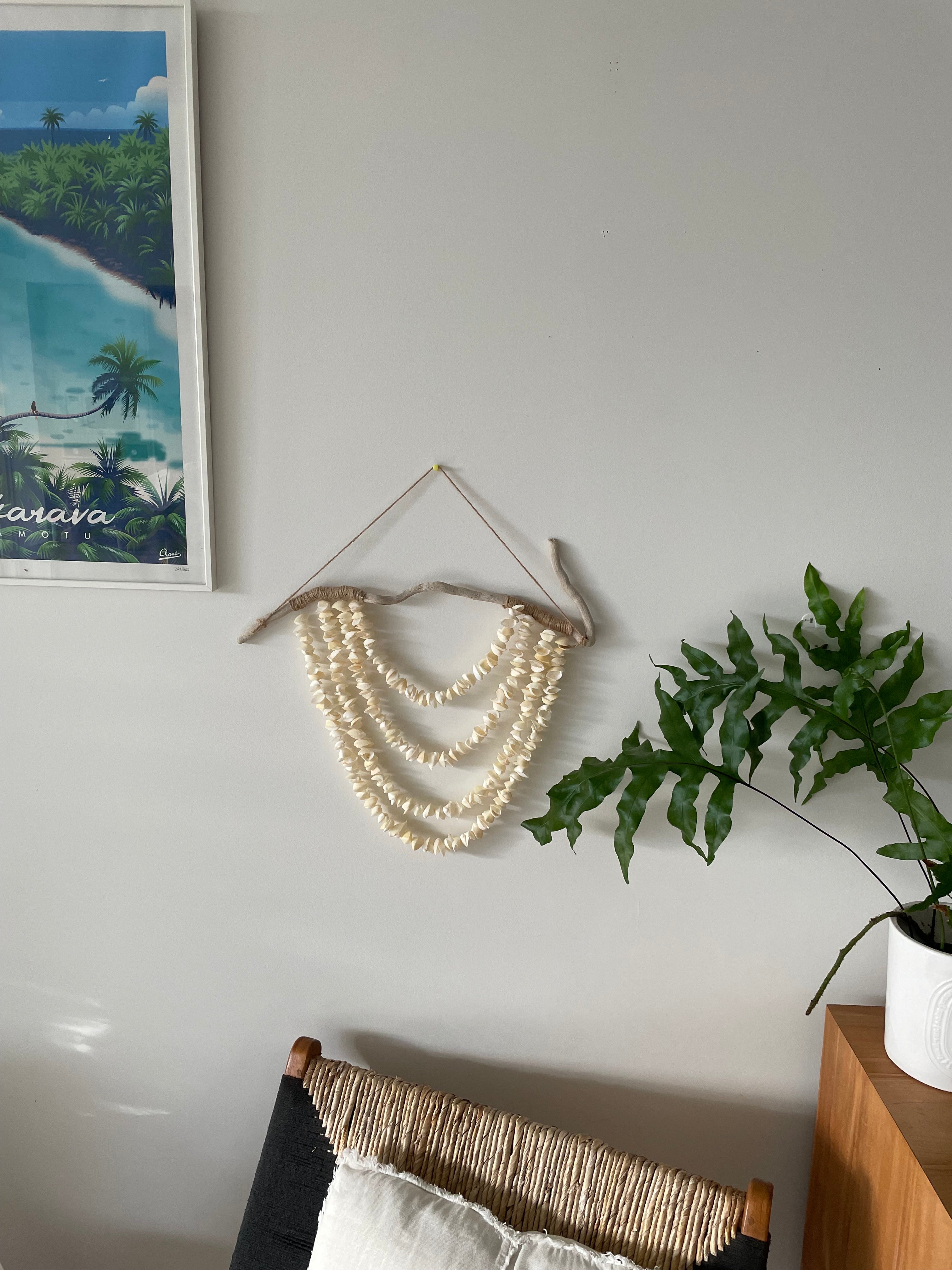 Suspension en coquillages