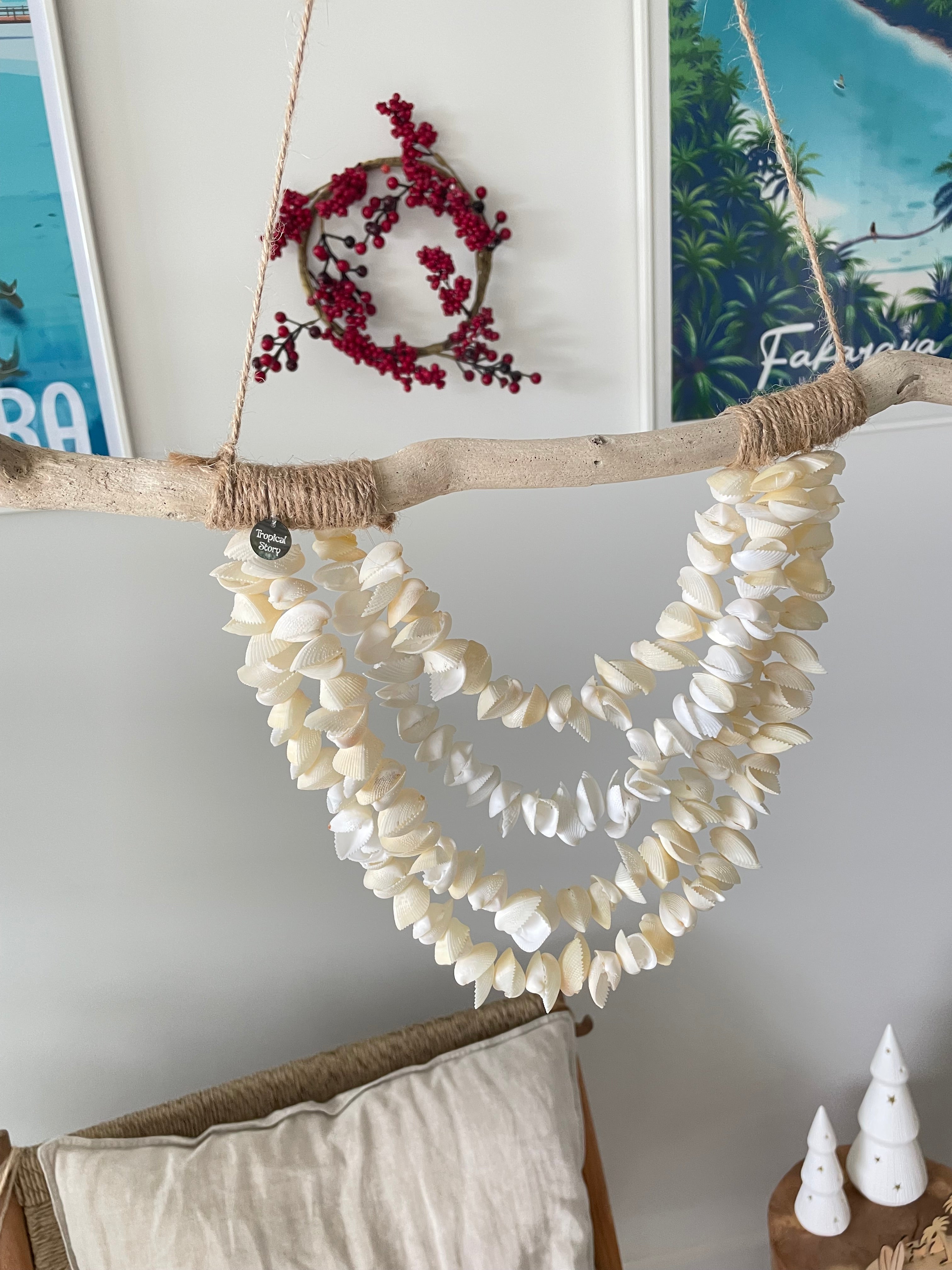 Suspension en coquillages