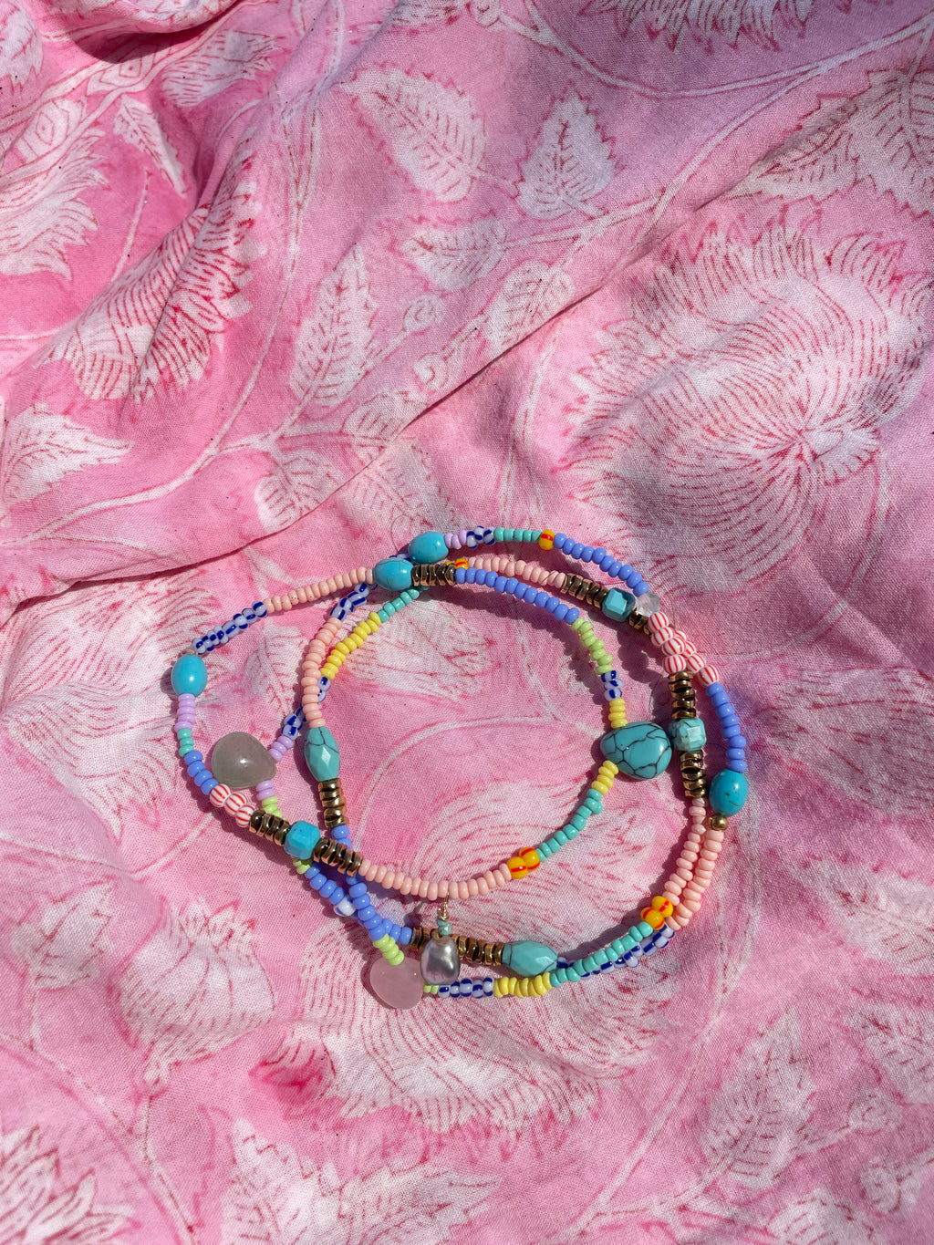 Bracelet de cheville avec keishi