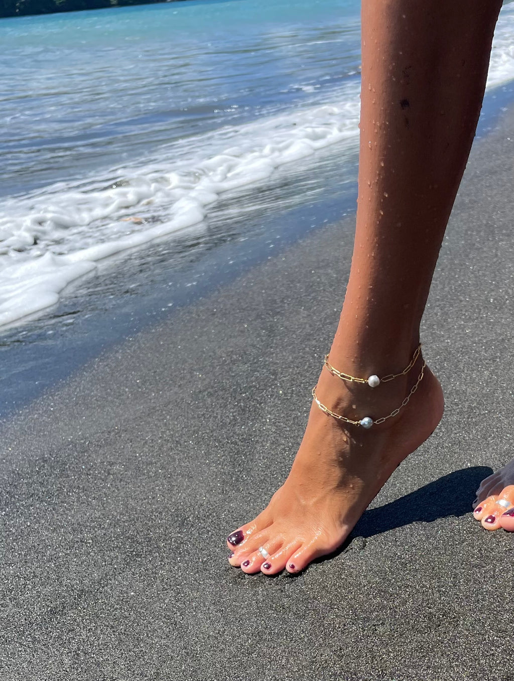 Bracelet de cheville Perle de Tahiti
